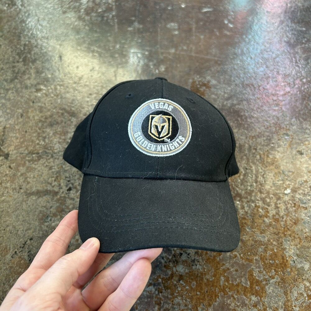 Vegas Golden Knights VGK & Station Casinos Logos Adjustable Strap-Back Hat Cap